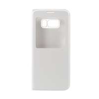 gigapack Samsung Galaxy S8 Plus (SM-G955) tok álló, bőr hatású (flip, hívókijelzés, view window) fehér