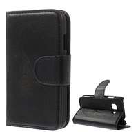 Gigapack Samsung Galaxy Young 2 (SM-G130) tok álló, bőr hatású (Flip, oldalra nyíló, asztali tartó funkció) fekete