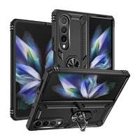 gigapack Samsung Galaxy Z Fold 4 (SM-F936) műanyag védő (, belső, telefontartó gyűrű, kamera védelem) fekete