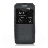 Gigapack Sony Xperia Z5 (E6653) tok álló, bőr hatású (Flip, oldalra nyíló, S-View Cover) fekete