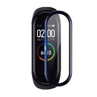 gigapack Xiaomi Mi Band 6 képernyővédő üveg (3D full cover, 0.3mm, 9H) fekete