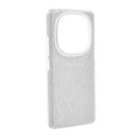 Gigapack Xiaomi Redmi Note 14 Pro 5G szilikon telefonvédő (műanyag belső, csillogó hátlap) ezüst