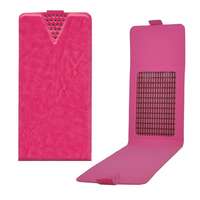 gigapack tok álló, bőr hatású (flip, öntapadós rögzítés, univerzális, 4.5" méret) rózsaszín