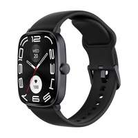 HAYLOU rs5 okosóra (szilikon szíj, fém ház, aktivitásmérő, ip68 vízálló, 150+ sport mód) fekete