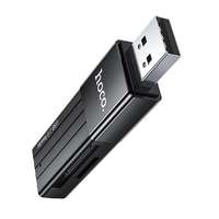 HOCO hb20 memóriakártya olvasó (usb 2.0 / nano / nm / microsd) kártyához fekete