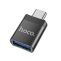 HOCO ua17 adapter (usb F - type-c M, otg, adatátvitel és töltés) fekete