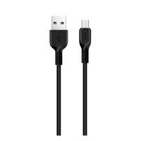 HOCO x20 adatkábel és töltő (usb - microusb, gyorstöltés támogatás, 300cm, törésgátló) fekete