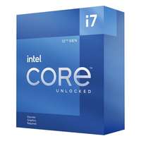 Intel Core i7-12700KF CPU (3,6 GHz, LGA 1700, box, hűtő nélkül)