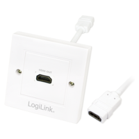 LogiLink HDMI fali lemez 1x HDMI anya (fehér)