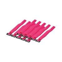 LogiLink kábelkötöző (50x2cm, 10 db, rózsaszín)