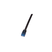 LogiLink UTP CAT5e lapos patch kábel 0,25 m (fekete)