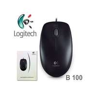 Logitech B100 optikai egér OEM (USB, fekete)