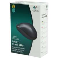 Logitech M90 optikai egér (USB, fekete)