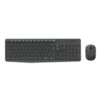 Logitech MK235 Wireless Desktop billentyűzet + egér (DE, USB, fekete)