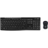 Logitech MK270 cordless billentyűzet + egér (DE, USB, fekete)