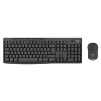 Logitech MK370 vezeték nélküli billentyűzet + optikai egér (HU, fekete)