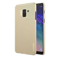 Nillkin AIR Samsung Galaxy A8 Plus (2018) SM-A730F műanyag telefonvédő (gumírozott, lyukacsos) arany