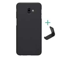 Nillkin Super Frosted Samsung Galaxy J6 Plus (SM-J610F) műanyag védő (gumírozott, érdes felület + asztali tartó) fekete