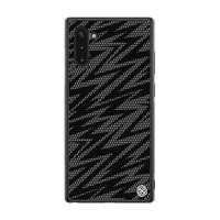 Nillkin TWINKLE Samsung Galaxy Note 10 (SM-N970F) szilikon védő (közepesen ütésálló, műanyag hátlap, csillogó) fekete