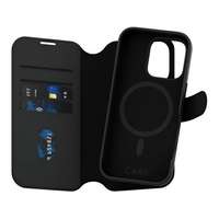 PANZERGLASS Apple iPhone 16 Pro care tango two-in-one tok álló, bőr hatású (flip, magsafe, kivehető védő) fekete