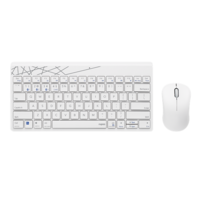 Rapoo 8000M vezeték nélküli billentyűzet és egér (HU, USB/Bluetooth, fehér)