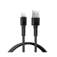 REMAX Apple IPAD mini leya adatkábel (usb - lightning, 2.4a, gyorstöltő, 100cm) fekete