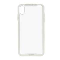 Roar Glass Airframe védő Apple iPhone XS Max 6.5 szilikon keret (BUMPER, közepesen ütésálló, edzett üveg hátlap) fehér