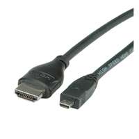 Roline HDMI - Micro HDMI with Ethernet kábel 2m (fekete)