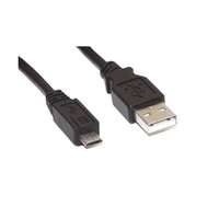 Roline USB 2.0 kábel (A dugó / micro-B dugó, 0,8 m, fekete)