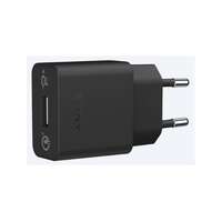 Sony UCH12W USB Quick Charger gyorstöltő micro-USB és USB-C kábellel (3 A, fekete)