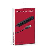 Speedlink Snappy Slim USB 2.0 HUB (4 portos, passzív, fekete)