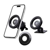 SPIGEN Apple iPhone 17 mft13 autós tartó (szellőzőre, műszerfalra, öntapadó, 360°, magsafe) fekete