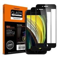 Spigen Glass FC Apple iPhone SE (2020)/8/7 Tempered kijelzővédő fólia 2db fekete