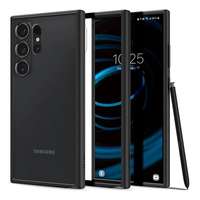 Spigen Samsung Galaxy S24 Ultra (SM-S928) ultra hybrid műanyag telefonvédő (ütésállóság, légpárnás keret) fekete/átlátsz