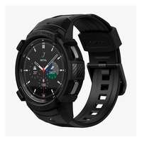 SPIGEN Samsung Galaxy Watch 4 Classic 46 (SM-R890) pótszíj (egyedi méret, állítható+szilikon keret) fekete