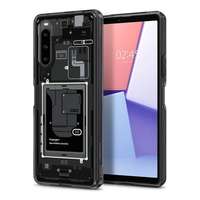 SPIGEN Sony Xperia 10 V (XQ-DC54) ultra hybrid zero one műanyag telefonvédő (közepesen ütésálló, légpárnás keret) fekete