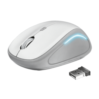 Trust Yvi FX cordless optikai egér (USB, fehér)