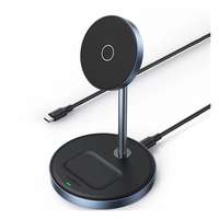 UGREEN Apple iPhone 17 cd317 asztali gyorstöltő 2in1 (7.5w, wireless, magsafe, apple airpods töltő, qi2) fekete