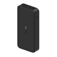 XIAOMI mi powerbank (20000 mAh, 5V/3600mA, 18W, dual vésztöltő 2 usb / type-c / microusb aljzat, gyorstöltés, fekete)