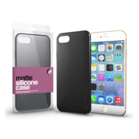 Xprotector Matte, ultra vékony matt szilikon hátlap tok (Apple iPhone SE (2020)/7/8, fekete)