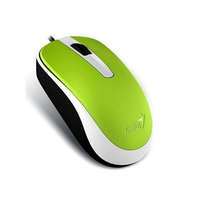 GENIUS Genius Egér - DX-120 (Vezetékes, 1000 DPI, 3 gomb, USB, zöld)