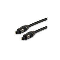 EQUIP Equip kábel - 147922 (Toslink(optikai), SPDIF, apa/apa, aranyozott csatlakozó, fekete, 3m)