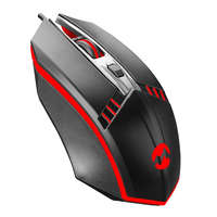 EVEREST Everest Gamer Egér - SM-G97 GANK (1400 DPI, 4gomb, 1,5m harisnyázott kábel,optikai, fekete, RGB LED)