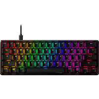 HYPERX HyperX Mechanikus Billentyűzet - Alloy Origins 60 (Vezetékes, USB, 60 gomb, HX Red switch, angol kiosztás, fekete)