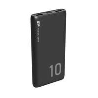 SILICON POWER Silicon Power Akkubank - 10000mAh GP15 PowerBank Fekete (USB1: DC 5V/2.1A, USB2:DC 5V/2.1A)