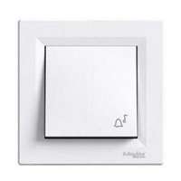 Schneider Asfora N101 csengőnyomó betét komplett házban 1- nyomógomb 1z fehér csengő IP44 műanyag Schneider - EPH0800221