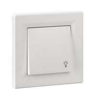 Schneider Asfora N101 nyomó betét teljes fedéllel 1- billentyűs 1z fehér lámpa IP44 jelzőfény Schneider - EPH0900221