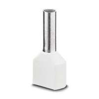 TRACON Érvéghüvely szigetelt iker 2x 0.5mm2 8mm fehér TRACON - E20I