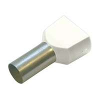 Haupa Érvéghüvely szigetelt iker 2x 0.75mm2 8mm fehér Haupa - 273352