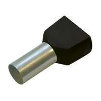 Haupa Érvéghüvely szigetelt iker 2x 1.5mm2 8mm fekete Haupa - 270788